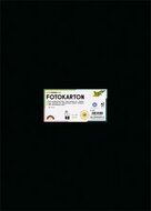 Dekorkarton, 2 oldalas, 50x70 cm, 300 g, 10 lap, FOLIA, fekete, (10 lap)