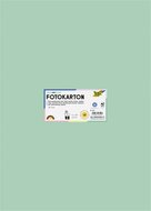Dekorkarton, 2 oldalas, 50x70 cm, 300 g, 10 lap, FOLIA, menta, (10 lap)