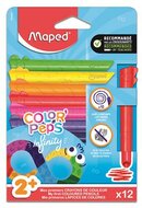 Színes ceruza készlet, háromszögletű, MAPED „Color'Peps Infinity Kidy", 12 különböző szín, (12 db)