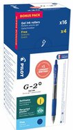 Zseléstoll, 0,32 mm, nyomógombos, PILOT "G-2", 20 db, kék, (20 db)