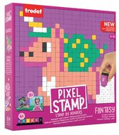 Kreatív foglalkoztató füzet, bélyegzős, TRODAT "Creativ Pixelstamp", fantázia