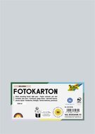 Dekorkarton, 2 oldalas, A4, 300 g, 50 lap, FOLIA, világosszürke, (50 lap)