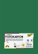 Dekorkarton, 2 oldalas, A4, 300 g, 50 lap, FOLIA, fenyőzöld, (50 lap)