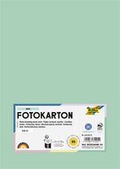 Dekorkarton, 2 oldalas, A4, 300 g, 50 lap, FOLIA, menta, (50 lap)