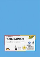 Dekorkarton, 2 oldalas, A4, 300 g, 50 lap, FOLIA, óceánkék, (50 lap)