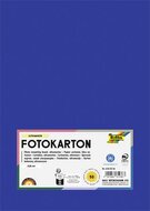Dekorkarton, 2 oldalas, A4, 300 g, 50 lap, FOLIA, mélykék, (50 lap)