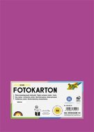 Dekorkarton, 2 oldalas, A4, 300 g, 50 lap, FOLIA, sötétrózsaszín, (50 lap)