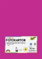 Dekorkarton, 2 oldalas, A4, 300 g, 50 lap, FOLIA, rózsaszín, (50 lap)