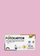Dekorkarton, 2 oldalas, A4, 300 g, 50 lap, FOLIA, halvány rózsaszín, (50 lap)