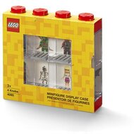 Gyűjtődoboz, minifiguráknak, 8 rekesz, LEGO, piros
