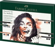 Ceruza készlet, száraz technikákhoz, FABER-CASTELL "Discovery set", 17 db-os szett, (17 db)