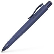 Golyóstoll, 1 mm, XB, nyomógombos tolltest, kék alkonyat tolltest, FABER-CASTELL "Poly Ball Urban", kék