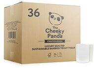 Toalettpapír, bambusz, 3 rétegű, kistekercses, 36 tekercs, CHEEKY PANDA, fehér, (36 tek)