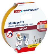 Ragasztószalag, kétoldalas, beltéri, 19 mm x 5 m, TESA "Powerbond", (5 méter)