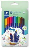 Filctoll készlet, 1 mm, STAEDTLER "Triplus 323", 10 különböző szín, (10 db)