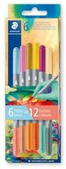 Filctoll készlet, 1/3 mm, kétvégű, kimosható, STAEDTLER® "3280", Multiverzum 2, 6 különböző szín, (6 db)