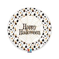 Tányér, papír, 22 cm, "Halloween", (6 db)