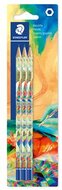 Grafitceruza készlet, HB, hatszögletű, STAEDTLER "170 BK3-2", Multiverzum, (3 db)
