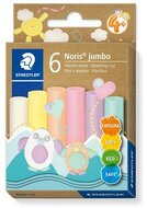 Modellező gyurma készlet, STAEDTLER "Noris® jumbo 842", 6 különböző pasztell szín, (6 db)