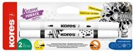 Dekormarker készlet, akril, 1-2 mm, kétvégű, KORES " K-Kreative", 2 különböző szín, (2 db)