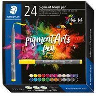Ecsetirón készlet, STAEDTLER "Pigment brush 371", 24 különböző szín, (24 db)