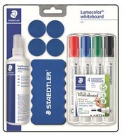 Táblamarker készlet, 2 mm, kúpos, STAEDTLER "Lumocolor® Set 613 S", 10 darabos, (10 db)