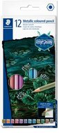 Színes ceruza készlet, hatszögletű, STAEDTLER® "metallic 146M", 12 különböző metál szín, (12 db)