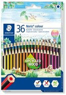 Színes ceruza készlet, hatszögletű, STAEDTLER "Noris Colour 185", 36 különböző szín, (36 db)