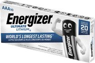 Elem, AAA mikro, 10 db, lítium, ENERGIZER "Ultimate Lithium", (10 db)