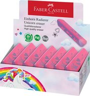 Radír display, háromszögletű, FABER-CASTELL, unikornis, (15 db)