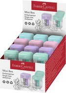Hegyező, egylyukú, tartályos, display, FABER-CASTELL, pasztell színek, (24 db)