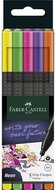 Tűfilc készlet, 0,4 mm, FABER-CASTELL "Grip", 5 különböző neon szín