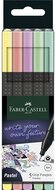 Tűfilc készlet, 0,4 mm, FABER-CASTELL "Grip", 5 különböző pasztell szín