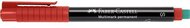 Alkoholos marker, OHP, 0,4 mm, FABER-CASTELL "Multimark 1523", piros