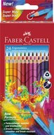Színes ceruza készlet, háromszögletű, FABER-CASTELL "Papagáj", 24 különböző szín, (24 db)