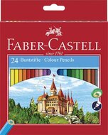Színes ceruza készlet, hatszögletű, FABER-CASTELL "Classic", 24 különböző szín, (24 db)