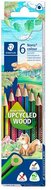 Színes ceruza készlet, háromszögletű, STAEDTLER "Noris Colour 187", 6 különböző szín, (6 db)