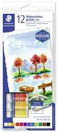 Akvarell festék, tubusos, STAEDTLER "8880", 12 különböző szín, (12 db)