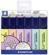 Szövegkiemelő készlet, 1-5 mm, STAEDTLER "Textsurfer Classic Pastel 364 C", 6 különböző szín, (6 db)