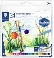 Akvarell ceruza készlet, hatszögletű, STAEDTLER® "146 10C", 24 különböző szín, (24 db)