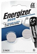 Gombelem, CR2025, 2 db, színjelző, ENERGIZER "Ultimate Lithium Performance", (2 db)
