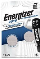 Gombelem, CR2016, 2 db, színjelző, ENERGIZER "Ultimate Lithium Performance", (2 db)