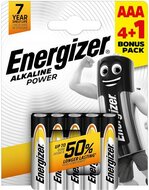 Elem, AAA mikro, 4+1 db, ENERGIZER "Alkaline Power", (5 db)