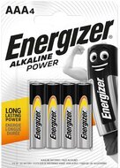 Elem, AAA mikro, 4 db, ENERGIZER "Alkaline Power", (4 db)