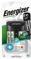 Elemtöltő, AA ceruza/AAA mikro, 4x2000 mAh AA (előtöltött), kijelzővel, ENERGIZER "Pro", (4 db)