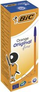 Golyóstoll, 0,3 mm, kupakos, BIC "Orange Original Fine", kék, (20 db)