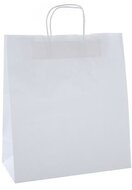 Ajándéktasak, 35x16x40 cm, APLI, fehér, (50 db)
