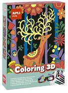 3D hatású színező szett, APLI Kids "Coloring 3D", 11 részes