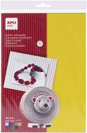 Hullámkarton, 297x210 mm, 10 ív, APLI Kids, vegyes színek, (10 db)