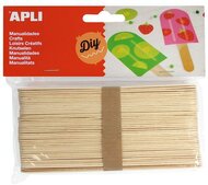Pálcika, fa, jumbo, APLI "Creative", natúr, (40 db)